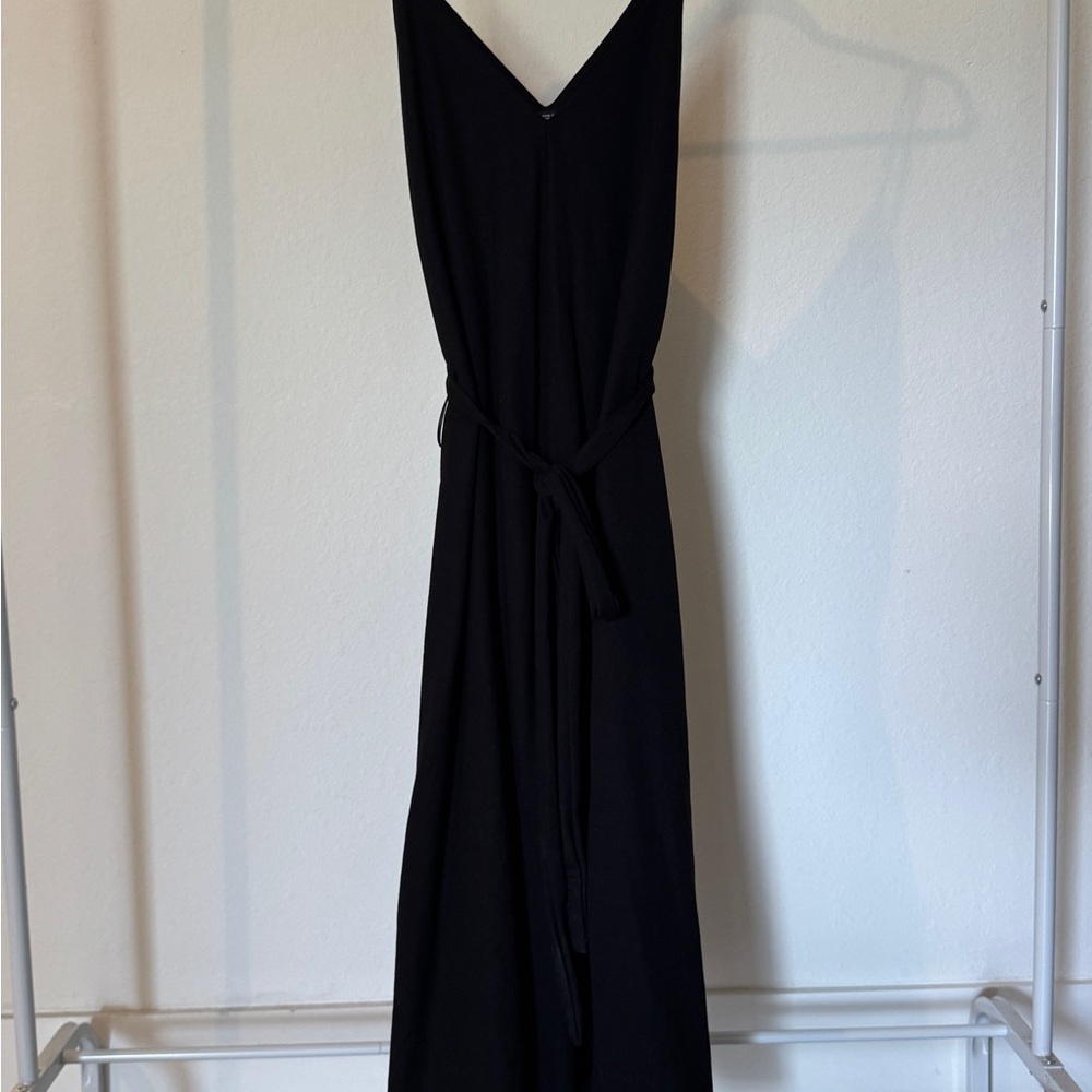 Zara Black Sleeveless Wrap Dress